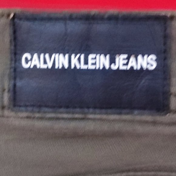 Calvin Klein Jeans olive green pants women's size 8 - Picture 7 of 9